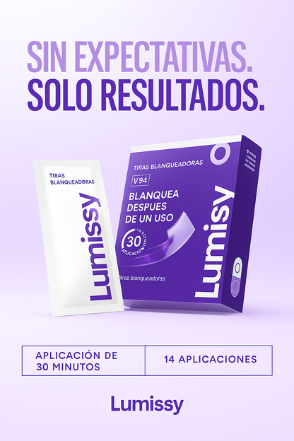 Tiras Blanqueadoras Lumissy™ V34 + PAP+